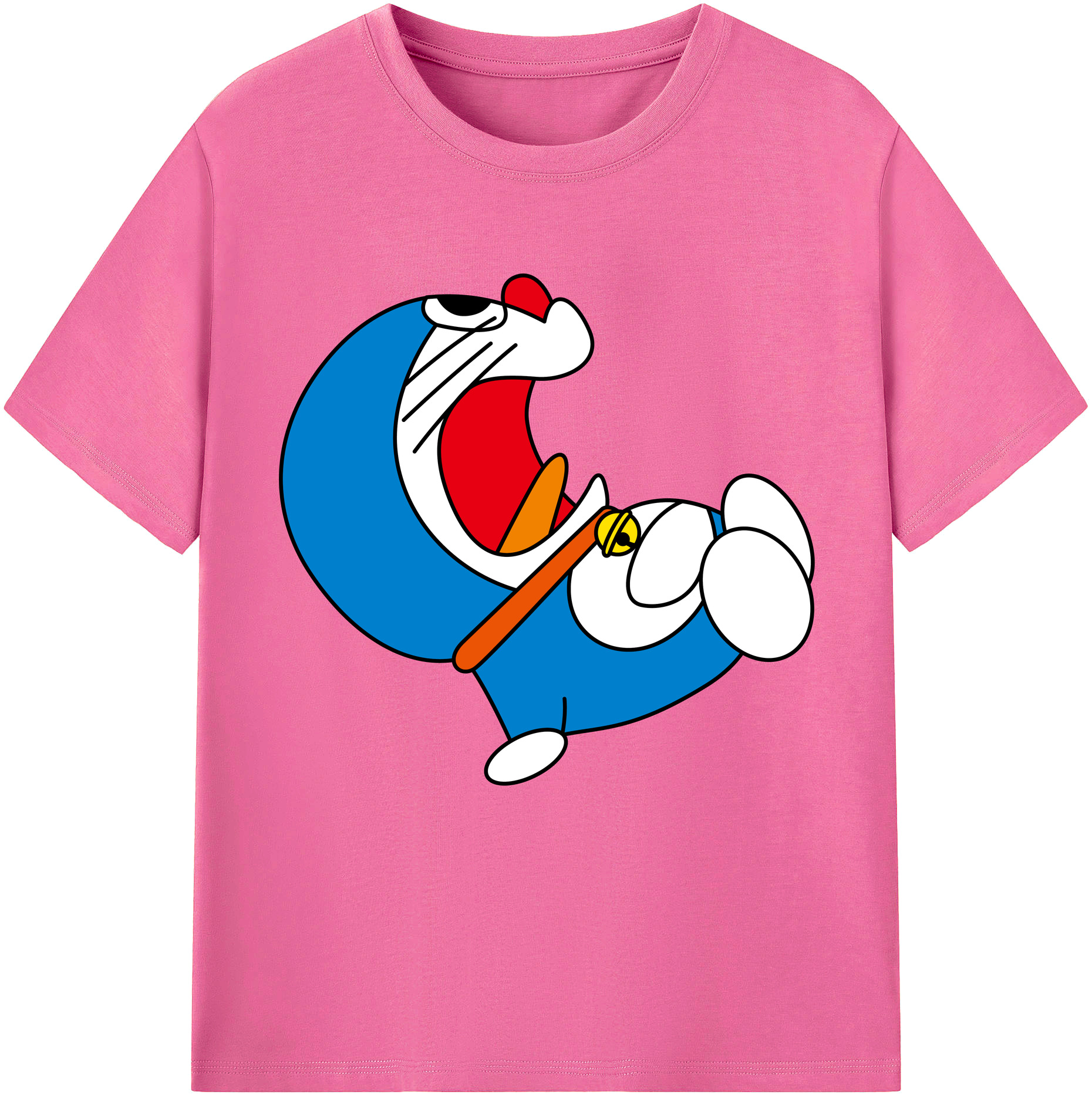 （画像用） ドラえもん Doraemon レディースカジュアルプリントTシャツ（綿100％）